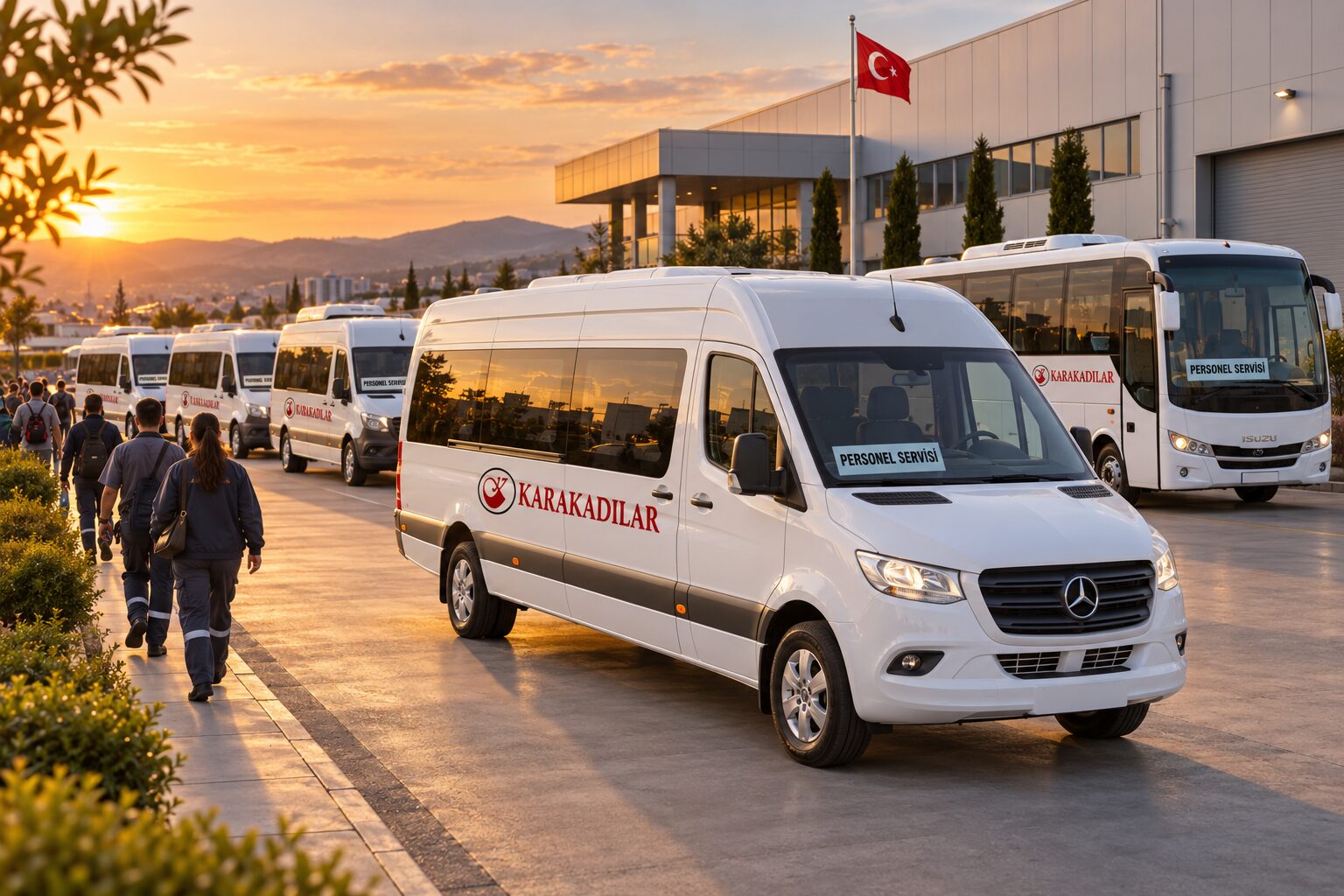 Karakadılar personel servisi aracı